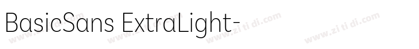 BasicSans ExtraLight字体转换 BasicSans ExtraLight字体转换